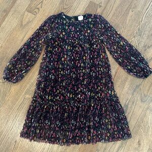 Zara- black floral dress